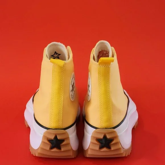 Converse Run Star Hike High 'Citron Zest' Yellow Platform Sneakers 172361C NWT - Picture 5 of 6